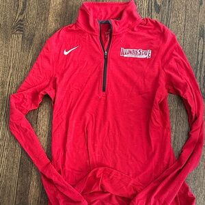 Nike Red Illinois State Quarter-Zip Pullover